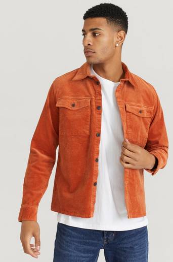 Les Deux Overshirt Laurel Corduroy Hybrid Brun