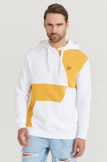 Lyle & Scott Hoodie Contrast Cut and Sew Hoodie Vit