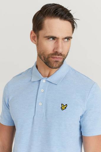 Lyle & Scott Piké Marl Polo Blå