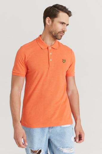 Lyle & Scott Piké Marl Polo Orange