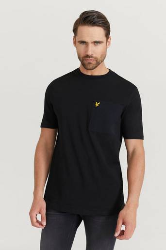 Lyle & Scott T-shirt Parachute Pocket Svart