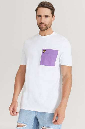 Lyle & Scott T-shirt Parachute Pocket Vit