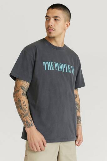 The People Vs. T-Shirt Silver Vintage Svart