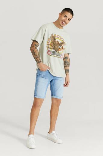 The People Vs. T-Shirt Vintage Tee Fog Brun