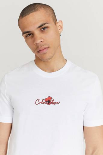 Calvin Klein T-Shirt Summer Center Logo T-Shirt Vit