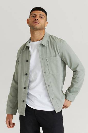 J.Lindeberg Overshirt Fleet Overdyed Shirtjacket Grön