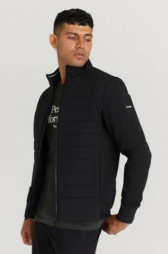 Calvin Klein Jacka Quilted Nylon Mix Jacket Svart