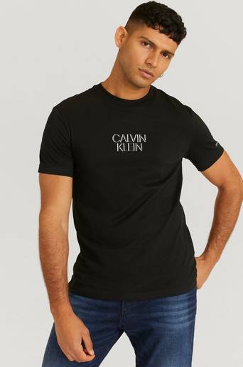 Calvin Klein T-Shirt Shadow Center Logo T-Shirt Svart