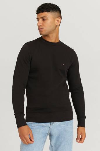 Tommy Hilfiger Sweatshirt Hilfiger Logo Crewneck Svart