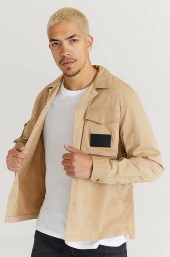 Calvin Klein Overshirt Utility Overshirt Grå