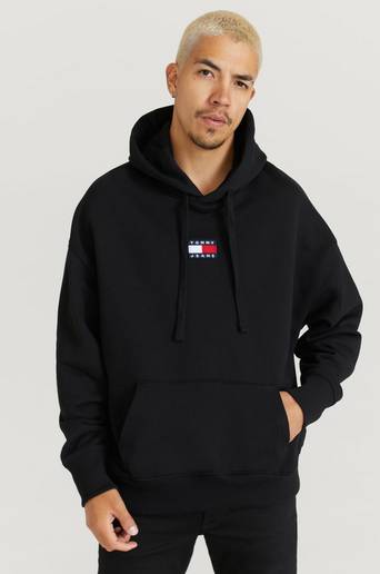 Tommy Hilfiger Huvtröja TJM Tommy Badge Hoodie Svart