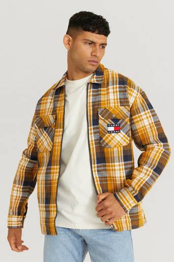 Tommy Hilfiger Overshirt TJM Check Zip Overshirt Guld