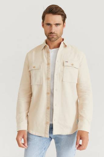 Tommy Hilfiger Overhsirt TJM Soft Overshirt Beige