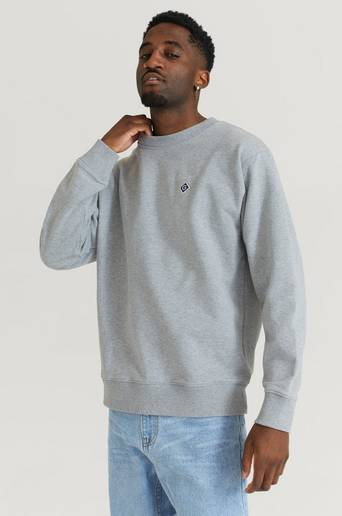 Gant Sweatshirt D1. Gant Diamond G C-Neck Sweat Grå