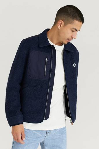 Morris Jacka Brookley Pile Jacket Blå