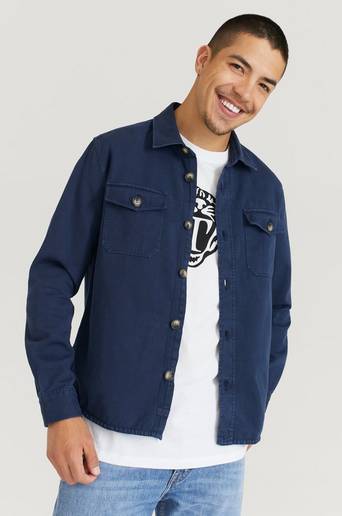 Morris Overshirt Sanford Shirt Jacket Blå