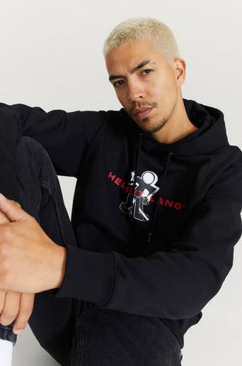 Helmut Lang Hoodie Figure Hoodie Svart