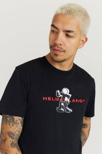 Helmut Lang T-Shirt Figure T-Shirt Svart