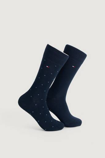 Tommy Hilfiger 2-Pack Strumpor TH Men Seasonal Sock 2P Dot Blå