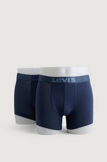 Levi's Boxerkalsonger Levi's Men Melange WB Boxer Brief Organic Co 2-pack Blå