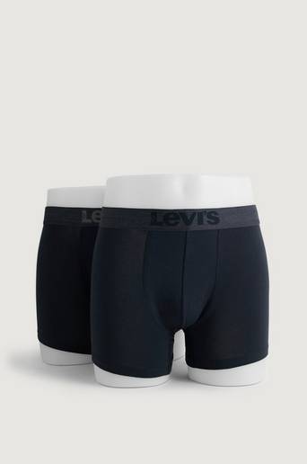 Levi's Boxerkalsonger Levi's Men Melange WB Boxer Brief Organic Co 2-pack Svart