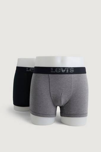 Levi's Boxerkalsonger Levi's Men Optical Illusion Boxer Brief 2-pack Grå