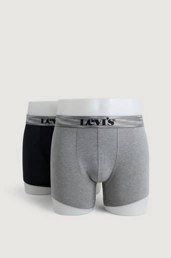 Levi's Boxerkalsonger Levi's Men Irregular Stripe WB Boxer Brief 2-pack Svart