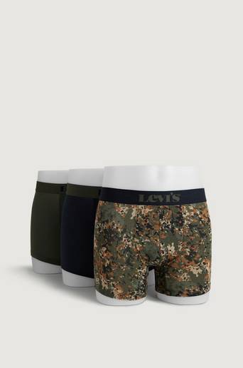 Levi's Boxerkalsonger Levi's Men Giftbox Dotted Camo Boxer Brief 3-pack Grå