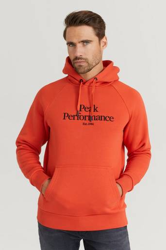 Peak Performance Hoodie M Original Hood Orange