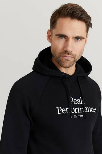 Peak Performance Hoodie M Original Hood Svart