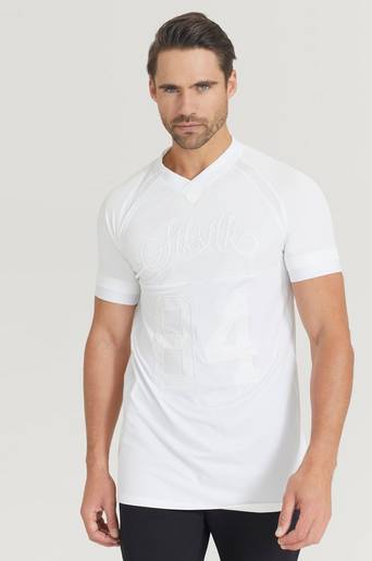 SIKSILK T-Shirt Stretch Sports Tee Vit