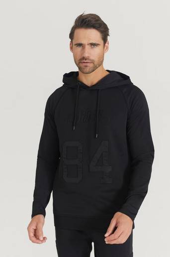 SIKSILK Hoodie Overhead Retro Sports Hoodie Svart