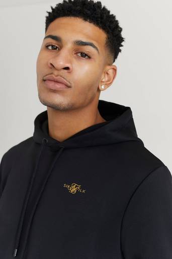 SIKSILK Hoodie Overhead Sport Hoodie Svart