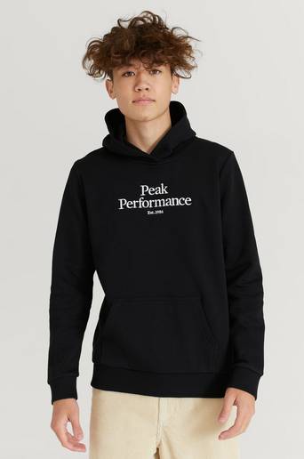 Peak Performance Hoodie Jr Original Hood Svart