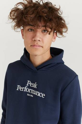 Peak Performance Hoodie Jr Original Hood Blå