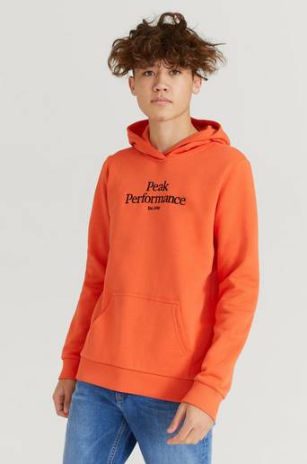 Peak Performance Hoodie Jr Original Hood Orange