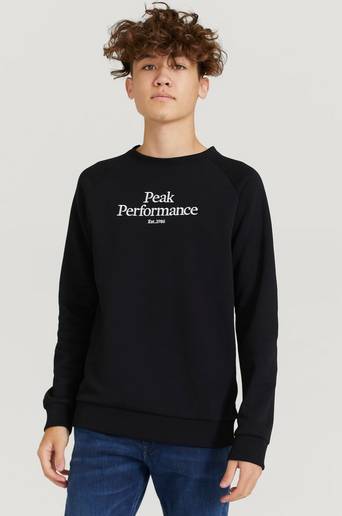 Peak Performance Sweatshirt Jr Original Crew Svart