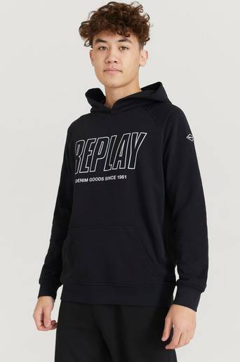 Replay Hoodie Svart