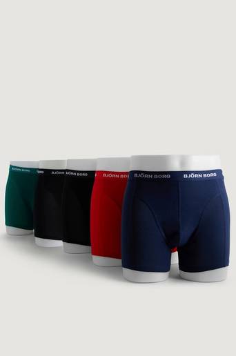 Björn Borg Boxerkalsonger Sammy Seasonal Solid 5-pack Multi