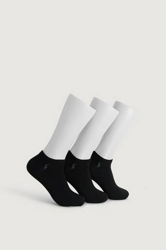 Polo Ralph Lauren 3-Pack Strumpor Low Cut Socks Svart
