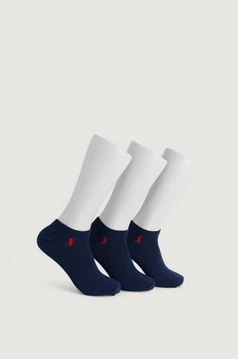 Polo Ralph Lauren 3-Pack Strumpor Low Cut Socks Blå