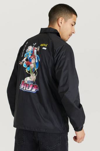 HUF Jacka Chun-Li & Cammy Coach Jacket Svart