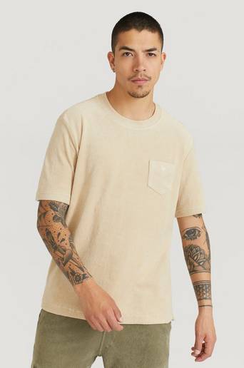 Oas T-Shirt Terry Tee Beige