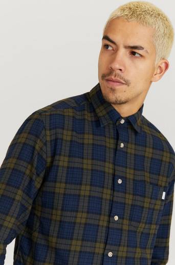 Woolrich Skjorta Traditional Madras Shirt Grön