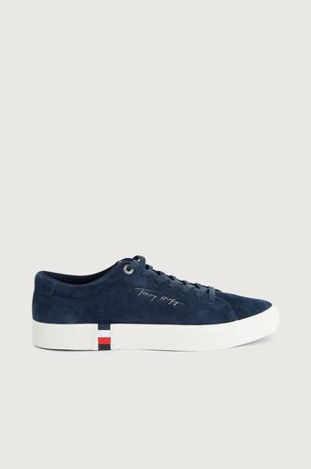 Tommy Hilfiger Sneakers Corporate Modern Suede Vulc Blå