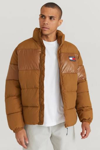 Tommy Hilfiger Pufferjacka TJM Tonal Colorblock Puffer Brun