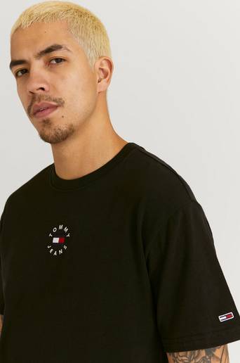 Tommy Hilfiger T-Shirt TJM Tiny Tommy Circular Tee Svart