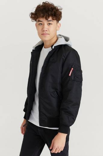 Alpha Industries Bomberjacka MA-1 Detachable Hood Kids/Teens Svart