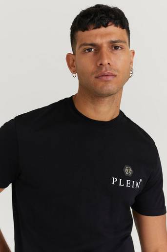 Philipp Plein T-Shirt Round Neck SS Iconic Print Svart