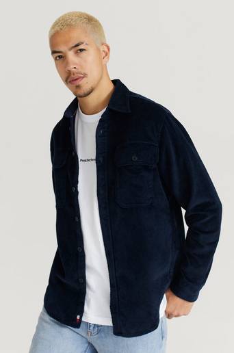 Tommy Hilfiger Overshirt Corduroy Overshirt Blå